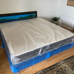 King Mattress Set – NEW – Medium Firm Support – Box Spring Included – Delivery Available