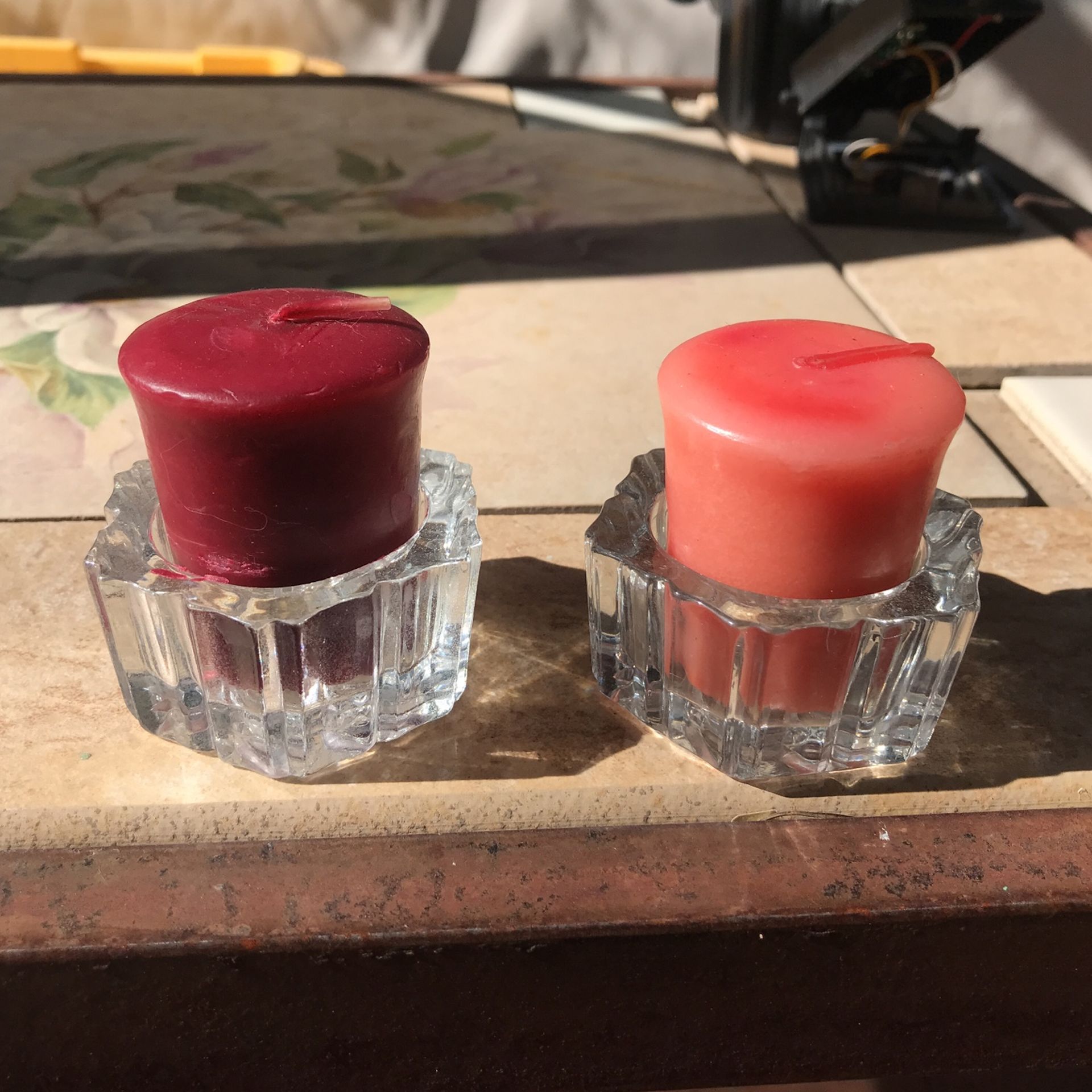 Glass Candle Holders