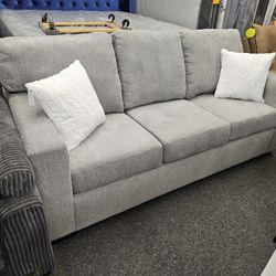 Brand New Sofa Bed W/ A Queen Size Matt Grey Fabric $599 