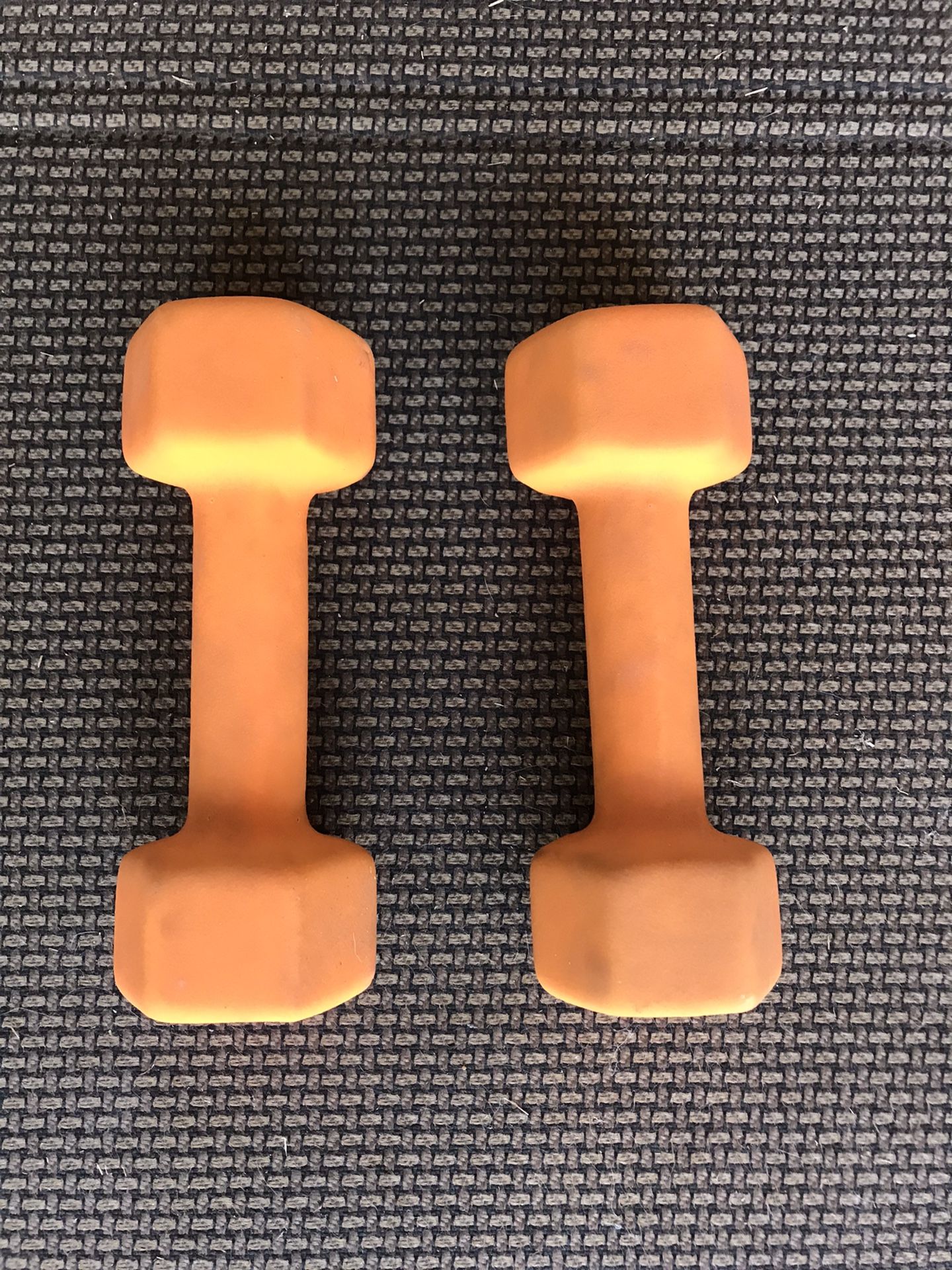 2 Neoprene Coated 8 LB Dumbbell Weights For Sale