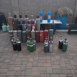 Acetylene Welding Tanks.