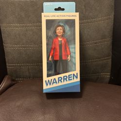 ULTRA RARE - Elizabeth warren Real Life Action Figure 6" Artwork Mike Leavitt