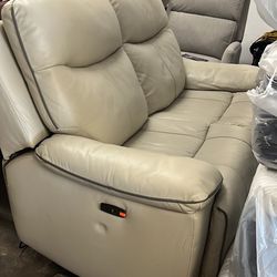 Real Leather Loveseat