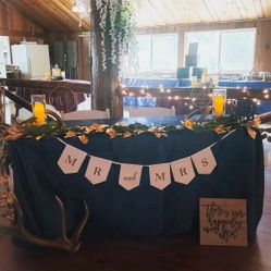 Satin Navy Blue Table Cloths