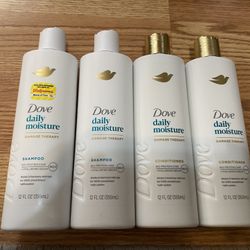 4 Dove Shampoo And Conditioner 