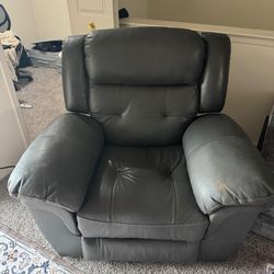 Power Leather Recliner