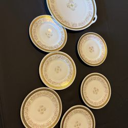 Hand-Painted Silesia Dishes (early 1900s)
