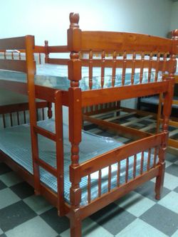 New Bunk bed. With mattress $ 399.00 with out mattress $ 259.00