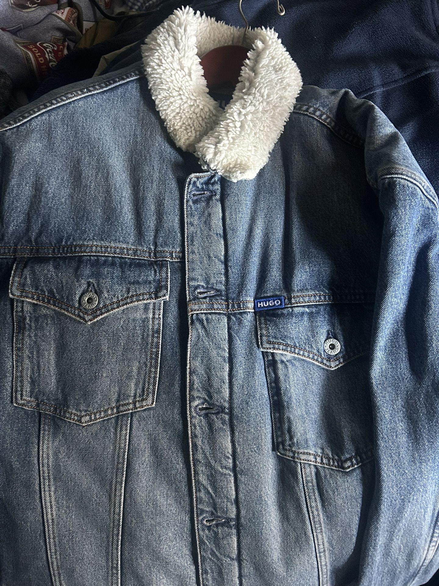 HUGO by Hugo boss Men’s Sherpa Lined Denim Jacket