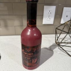 Scented wine bottle candle-10 inches 