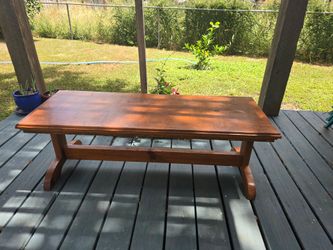 Rustic Solid Wood Coffee Table – Great Condition