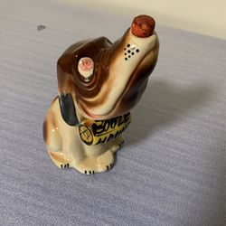 Vtg Booze Hound Decanter Dog Cork Nose