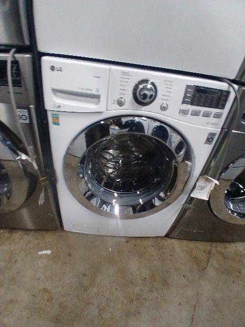 Lg Washer And Dryer Set Electric Extra Large Capacity Grande 30-day Warranty