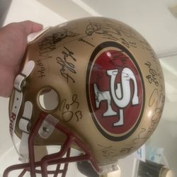 Autograph 49ers Helmets