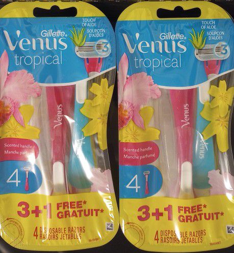Gillette Venus Tropical 3-blade 4-pack - set of 2