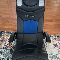 Leather Gaming Chair Rocker With Voice Controls / headphone Friendly  -$67