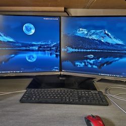 Dual 28" Samsung 4k UHD monitors