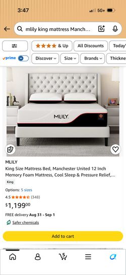 Brand new M LILY king size mattress.
