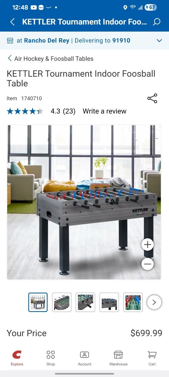 NEW Costco Foosball Table 