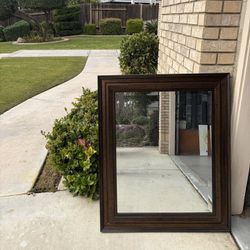 35 X 29 Inch Beautiful Brown Mirror