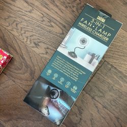 New SARINA 3-IN-1 FAN-LAMP-WIRELESS CHARGER