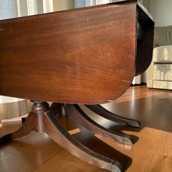 Mahogany Dining Table Drop-leaf Vintage