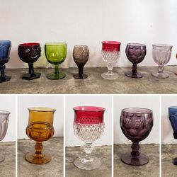 Vintage mismatched glasses (8)