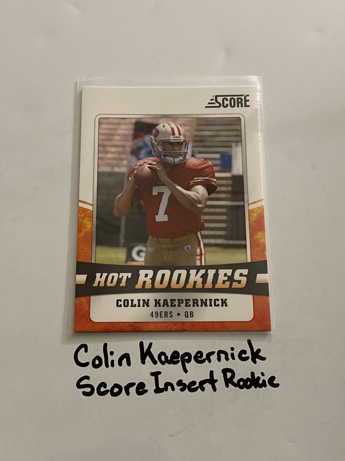 Colin Kaepernick San Francisco 49ers QB Score Short Print Insert Rookie Card. 