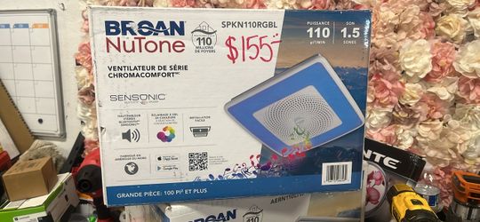 Broan-NuTone Sensonic Series 110 CFM Ceiling Bathroom Exhaust Fan with Speaker and Bluetooth Wireless Technology