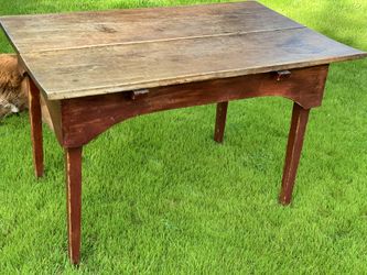 Antique farm table