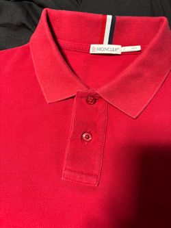 Red moncler polo, used