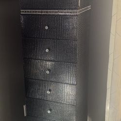 Black Hollywood Swank Lingerie Chest By Michael Amini!