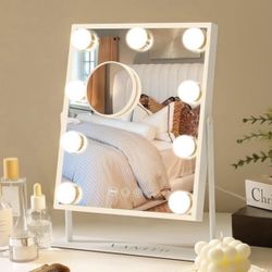 Vanity Hollywood Mirror with 12 Dimmable Bulbs Smart Touch Control 3 Colors