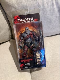 NECA Gears of War 2 Elite Grenadier 7”  Action Figure 2009 Sealed Rare
