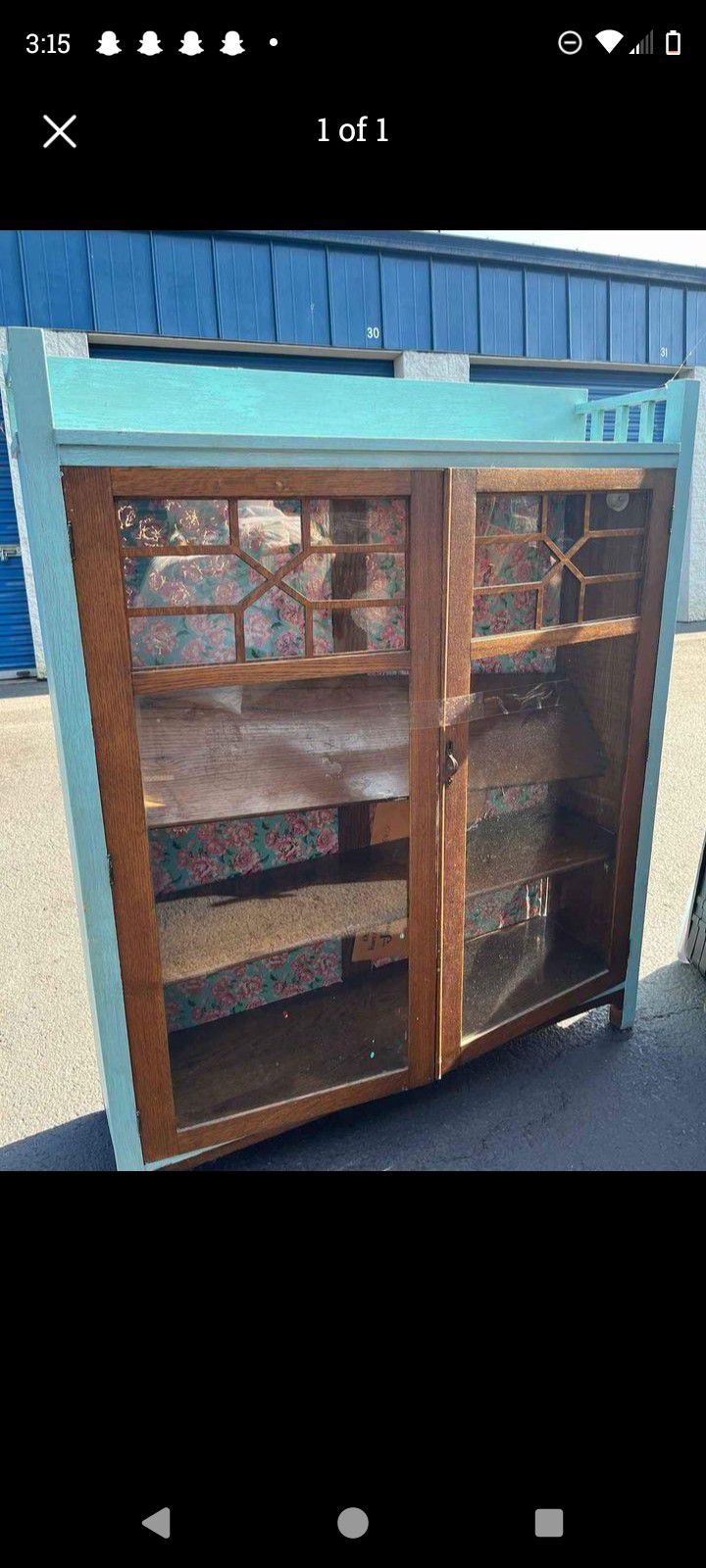 Beautiful Antique Display Cabinet 
