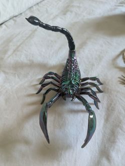 Iridescent Scorpion Figurine Statue and Halloween decorations