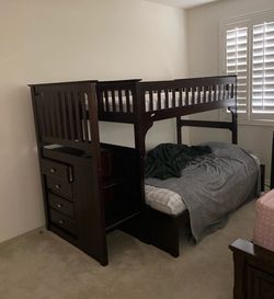Bunk bed with storage