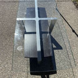 Glass Top Coffee And Side Table 