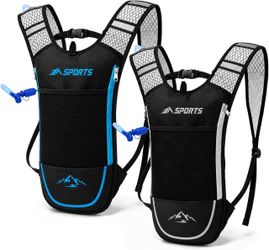 2-Pack Hydration Backpack with 2L Bladder for Hiking Running Cycling