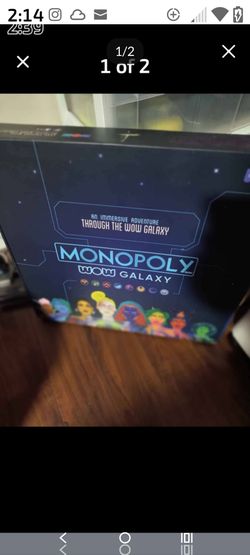 Monopoly: WOW Galaxy Edition board game. Brand new!