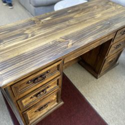 Rustic Solid Wood Desk 