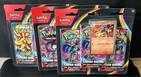 Pokemon Chaos Rising 3 pack blister with Charmeleon Promo