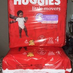 Huggies Little Movers Diapers Size 4 Set