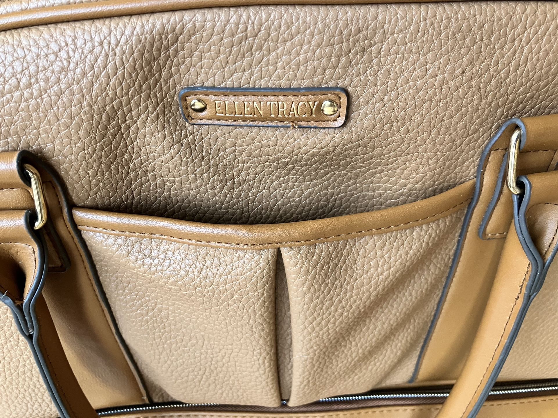 All Leather Ellen Tracy Tote Bag