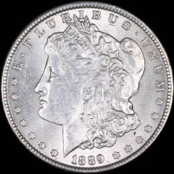 1889 MORGAN SILVER DOLLAR COIN GEM BU UNC MS+++