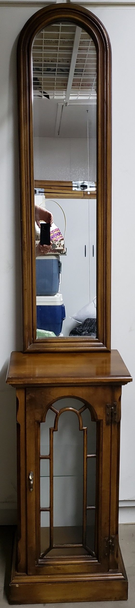 Curio cabinet and mirror