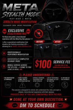 RAY BAN META ( STEALTH MOD)