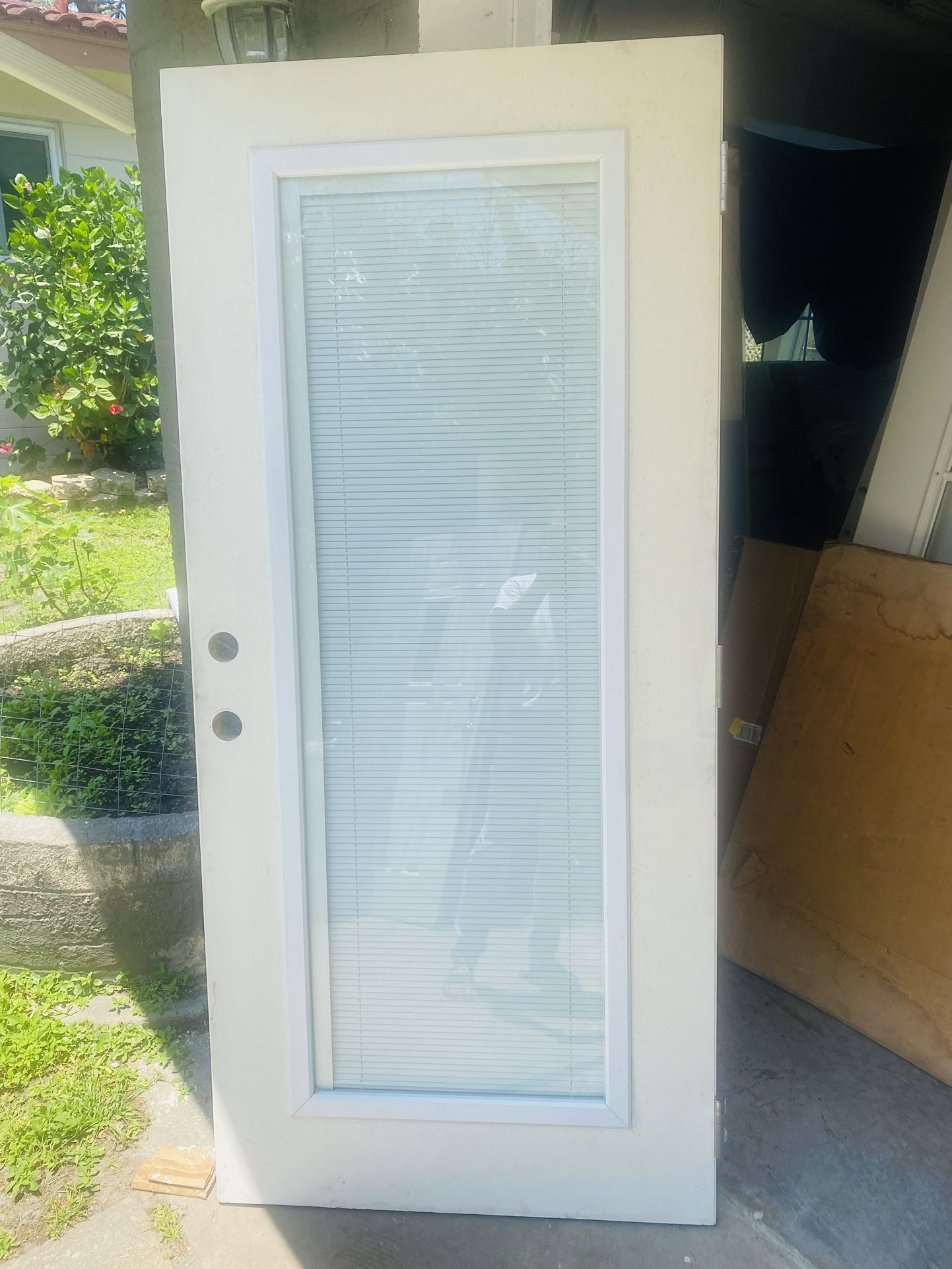 Exterior Impact Door With Built In Blind 36x78.5