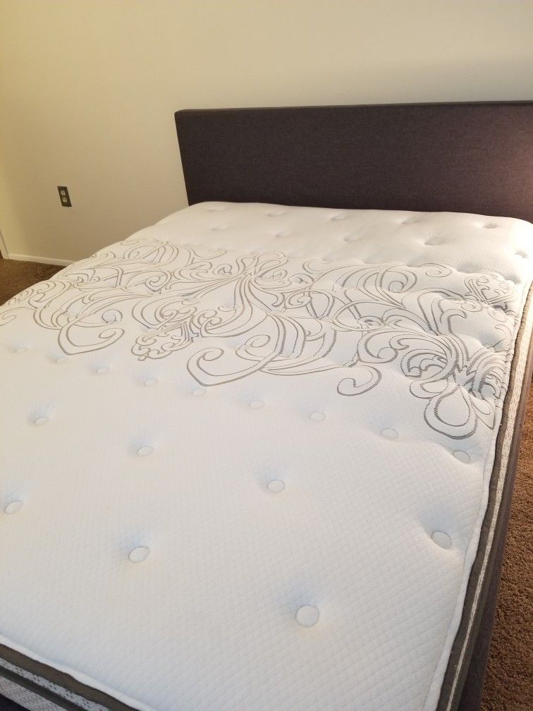 For Sale Almost New Queen Bed And Mattress