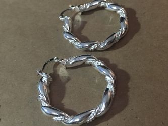 925 sterling silver hoops